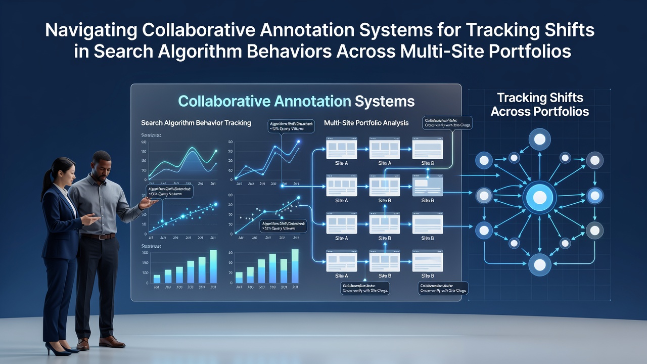Navigating Collaborative Annotation Systems for Tracking Shifts in Search Algorithm Behaviors Across Multi-Site Portfolios